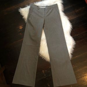 theory gray wool wide leg dress pants size 4